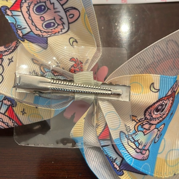 Pink Cartoon Labubu Monster Hair Bow for Kids nwt - Picture 3 of 3